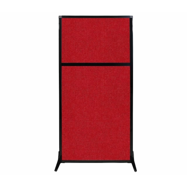 Work Station Screen 33" x 70" Red Fabric